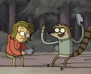 Rigby bragging how Eileen knew what Constellation Mordecai was looking at without looking up.
