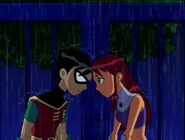 Teen Titans Robin and Starfire both love each other