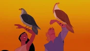 Pocahontas-disneyscreencaps.com-4919.jpg (198 KB) John and Pocahontas with two hawks.