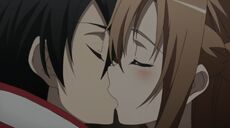 Asuna & Kirito's First Kiss S1E10 (2)