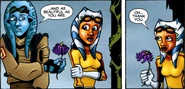 Kidd gives Ahsoka a flower