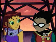 Teen Titans Robin and Starfire are best friends