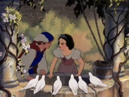 The Prince's first meeting with Snow White