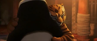 Tigress hugging Po