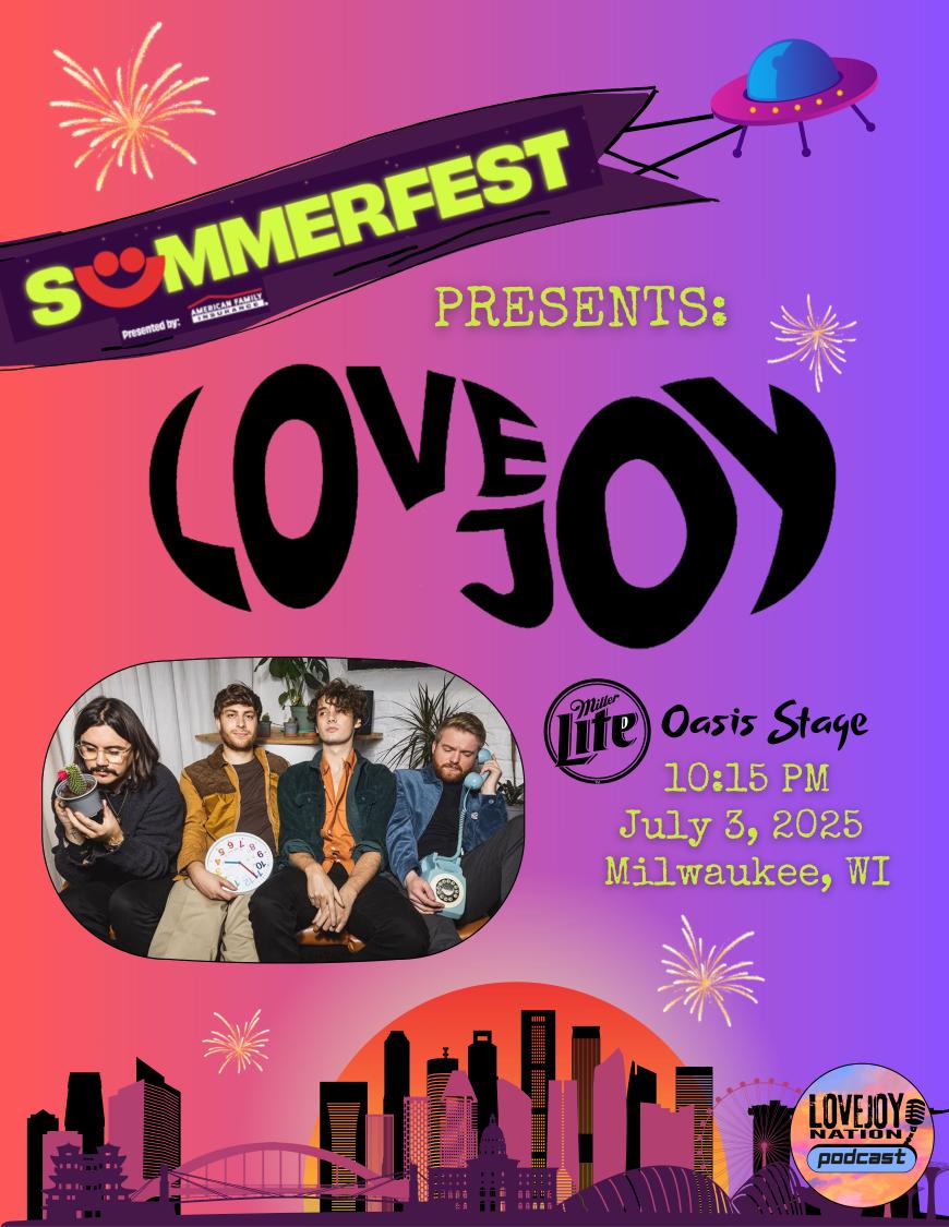 Lovejoy is playing at Summerfest 2025 in Milwaukee, Wisconsin