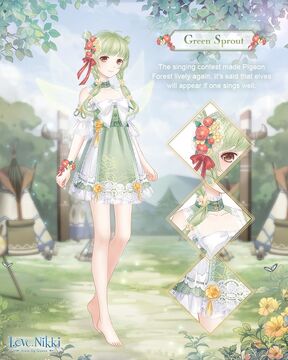 Love nikki online green tea parasol