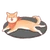 Lying Shiba Inu