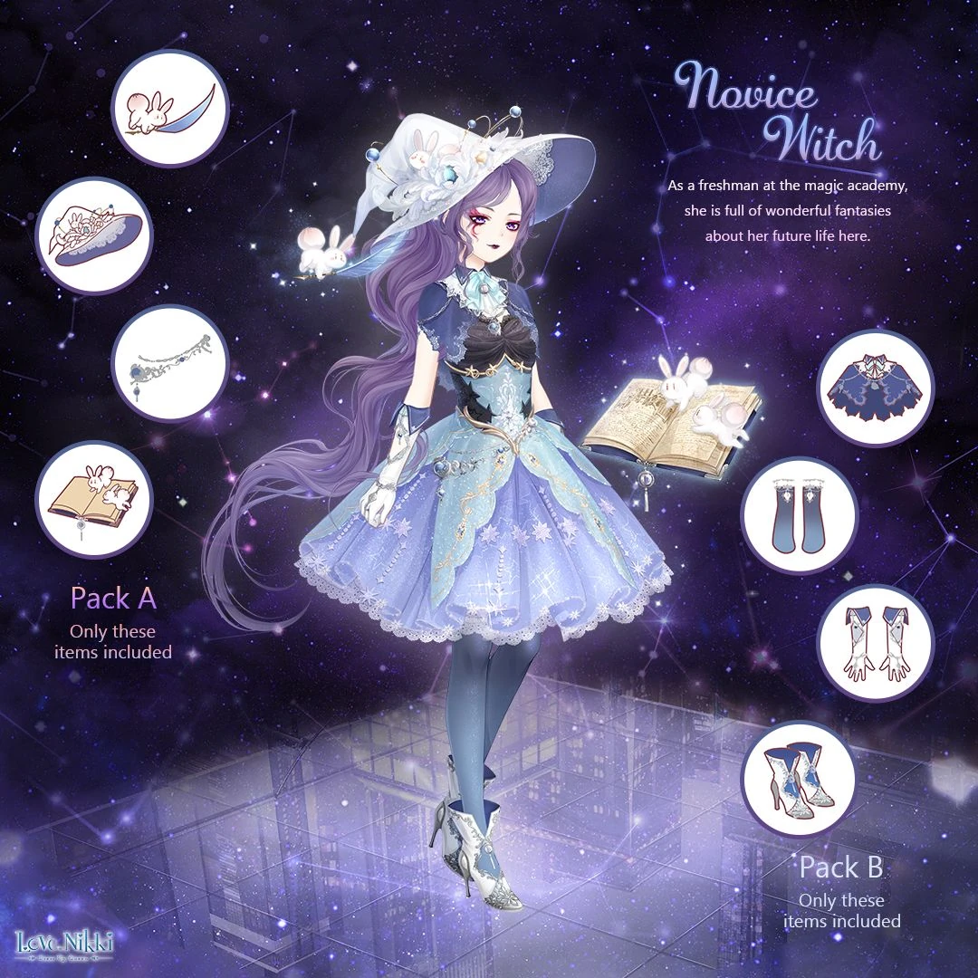 Novice Witch Pack Love NikkiDress UP Queen! Wiki Fandom