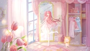 Dreamland Teatime in the background of Miracle Nikki's 10th Anniversary Artwork