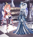 The unposed version of the suit alongside Aria of Night.