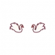 White Swan Earrings