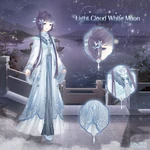 Light Cloud White Moon Lunar - White Lotus