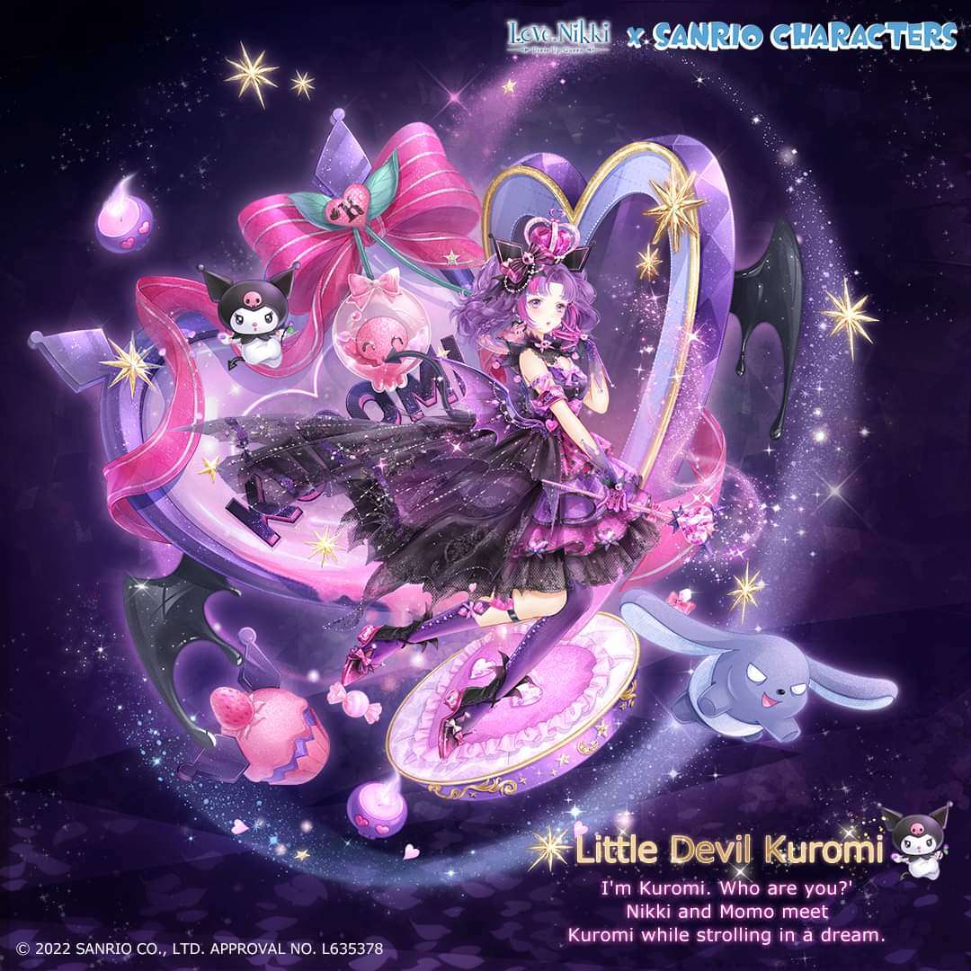 Baku and Kuromi Gift Set with Butterfly Dress