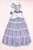 Classic Long Dress-Purple