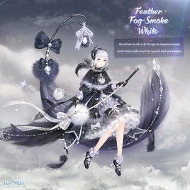 Feather Fog-Smoke White