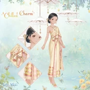 The promotional image for the suit, using the Miss Skateboard skin tone