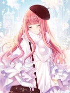 Nikki wearing the suit