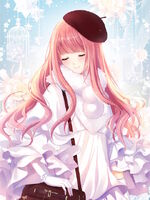 Loading screen artwork of Nikki wearing the suit Winter Angel