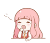 Nikki Sleepy Yawn sticker