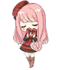 Nikki Chibi Shy Nikki sticker