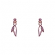 Purple Feather Earrings