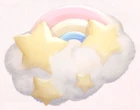 Star Rainbow Pillow
