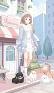 The unposed version of the suit