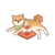 Road-blocking Shiba Inu