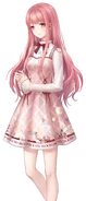 Default Nikki sprite in Shining Nikki, wearing the suit