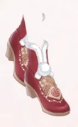 Red Velvet Ankle Boot