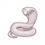 White Snake Silhouette