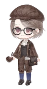 'Little Learned Detective' Home chibi