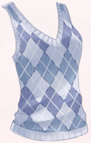 Knit Vest-Blue