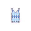 Knit Vest-Blue