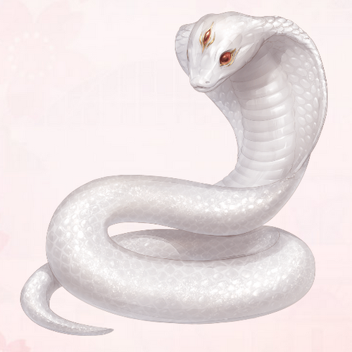 albino cobra snake