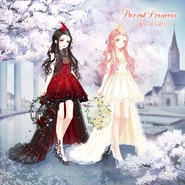 The suit alongside Fire of Blood Parrot