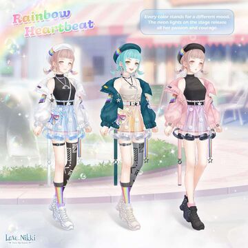 Heartbeat Rainbow Skater Dress for Pride