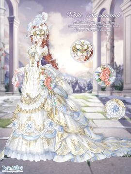 White masquerade dress sale