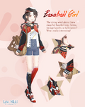 Baseball Girl Crafting