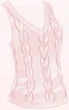 Knit Vest-Pink