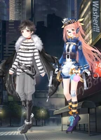 The unposed version of the suit alongside Midnight Prisoner