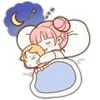 Sticker Nikki Momo Sleep Night