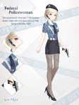 Federal Policewoman Crafting Target Suit