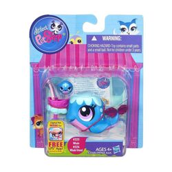 Littlest Pet Shop Purple Blue Candy swirl Blind Bag Owl #3306