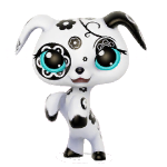 Details about   {Littlest Pet Shop} LPS #469 Dalmatian Dog Puppy Black Flower 