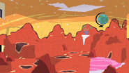 The pets' imitation of Mars' surface