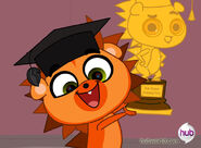 "I got an award- and it looks just like me!"