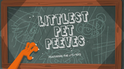 Littlest Pet Peeves