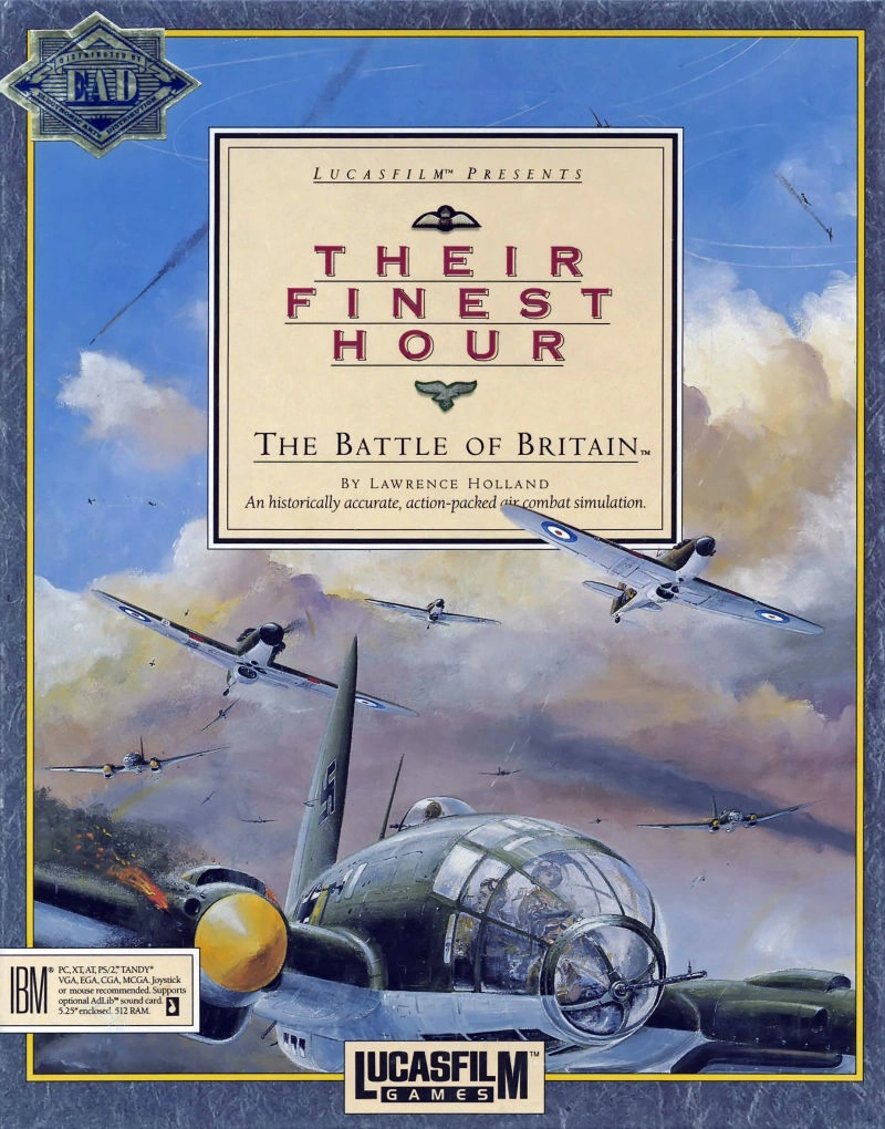 Jeu PC Their Finest Hours – LucasArts, état Correct, Boîte Et Manuel Peuvent être Abîmés