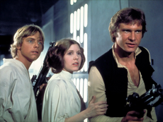 Luke and Han rescue Leia from the Death Star.